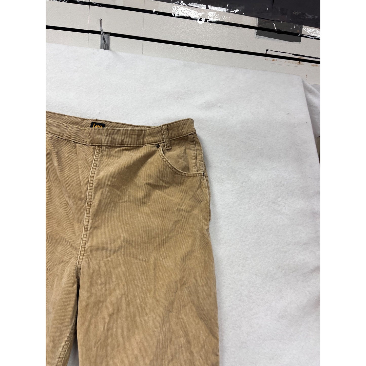 Lee High Rise Flare Corduroy Pants 34x34 Beige #8139