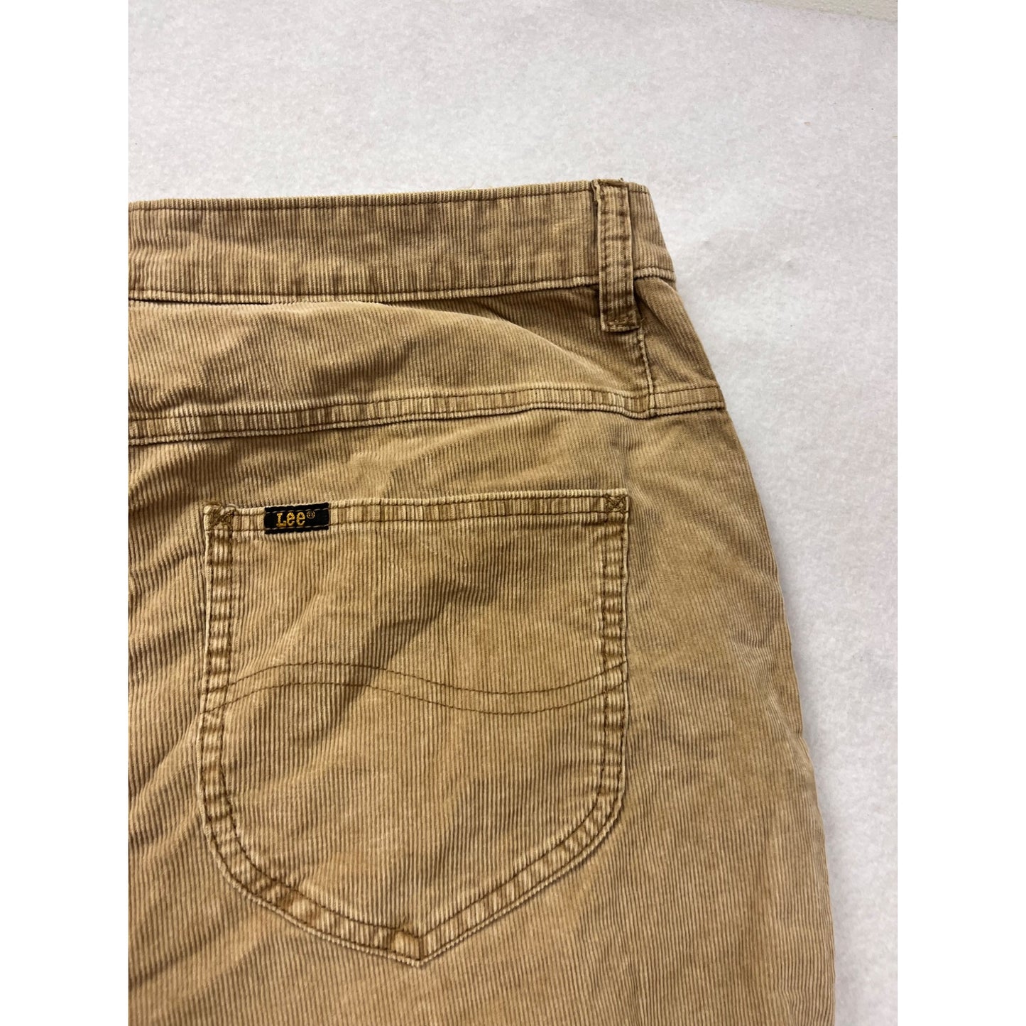 Lee High Rise Flare Corduroy Pants 34x34 Beige #8139