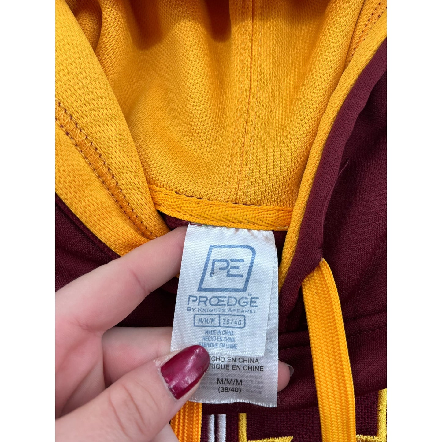 Men’s Minnesota Golden Gophers Pollover Hoodie Maroon & Gold By Knights Apparel #6143