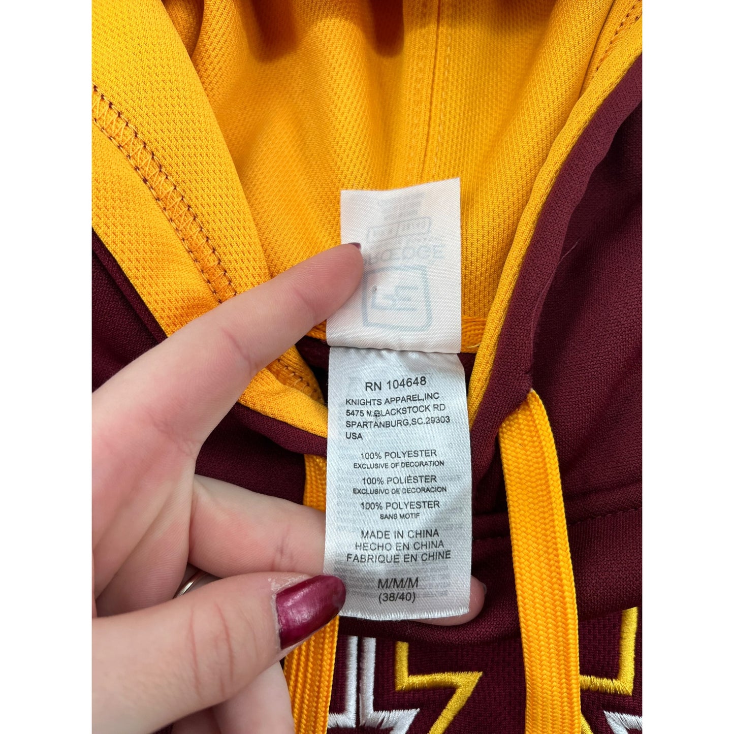 Men’s Minnesota Golden Gophers Pollover Hoodie Maroon & Gold By Knights Apparel #6143