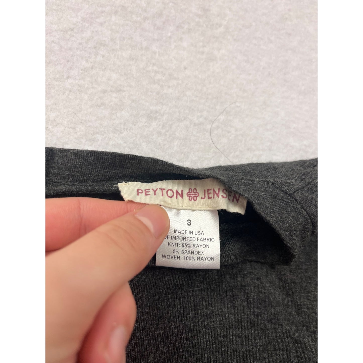 Peyton Jensen Womens Colorblock Black & Gray Short Sleeve Dress #6572