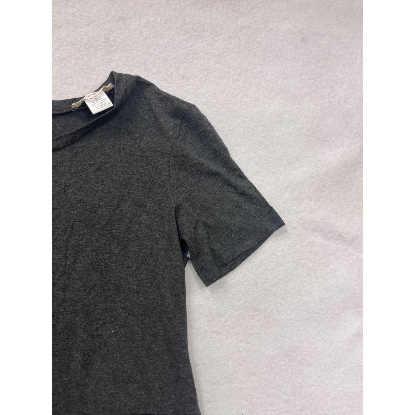 Peyton Jensen Womens Colorblock Black & Gray Short Sleeve Dress #6572