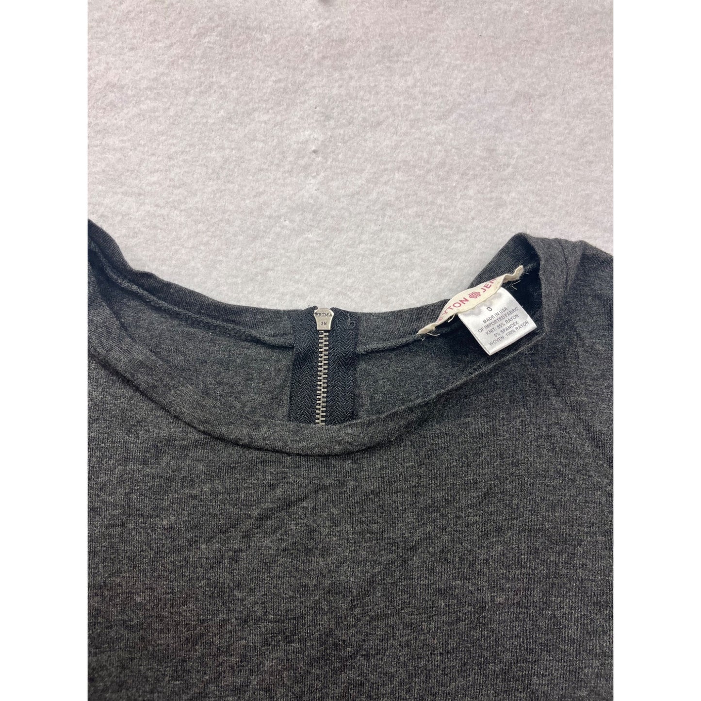 Peyton Jensen Womens Colorblock Black & Gray Short Sleeve Dress #6572