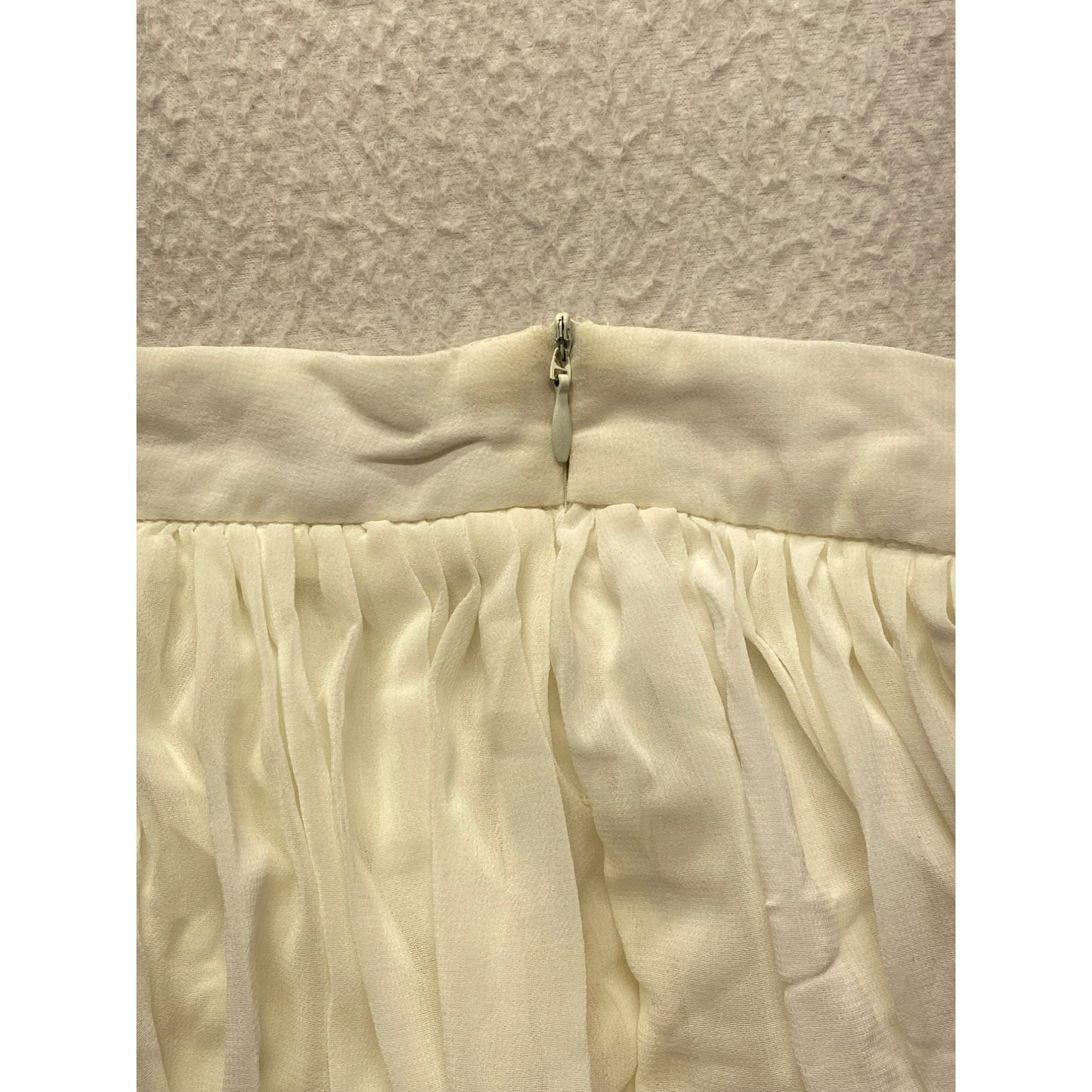 Emmelle Womens White Pleated Mini Skirt #5899