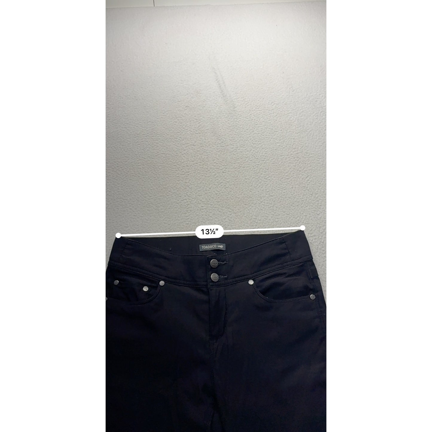 Toad&Co Womens Black Slim Fit Stretch Pants #7529