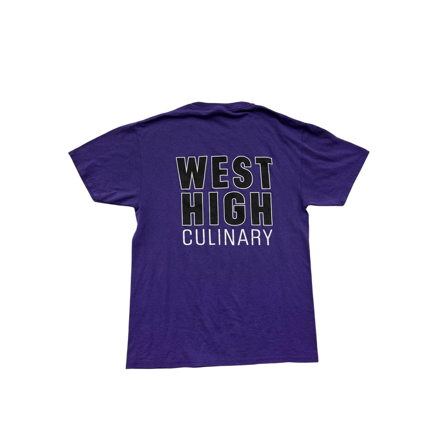 West High Culinary Graphic Tee Purple Jerzees Unisex M #8117