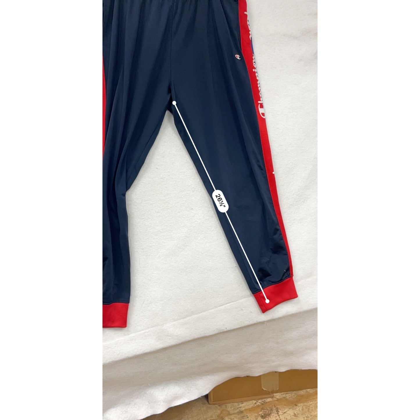 Champion Navy & Red Track Pants With Side Logo Taping 3XL #8132