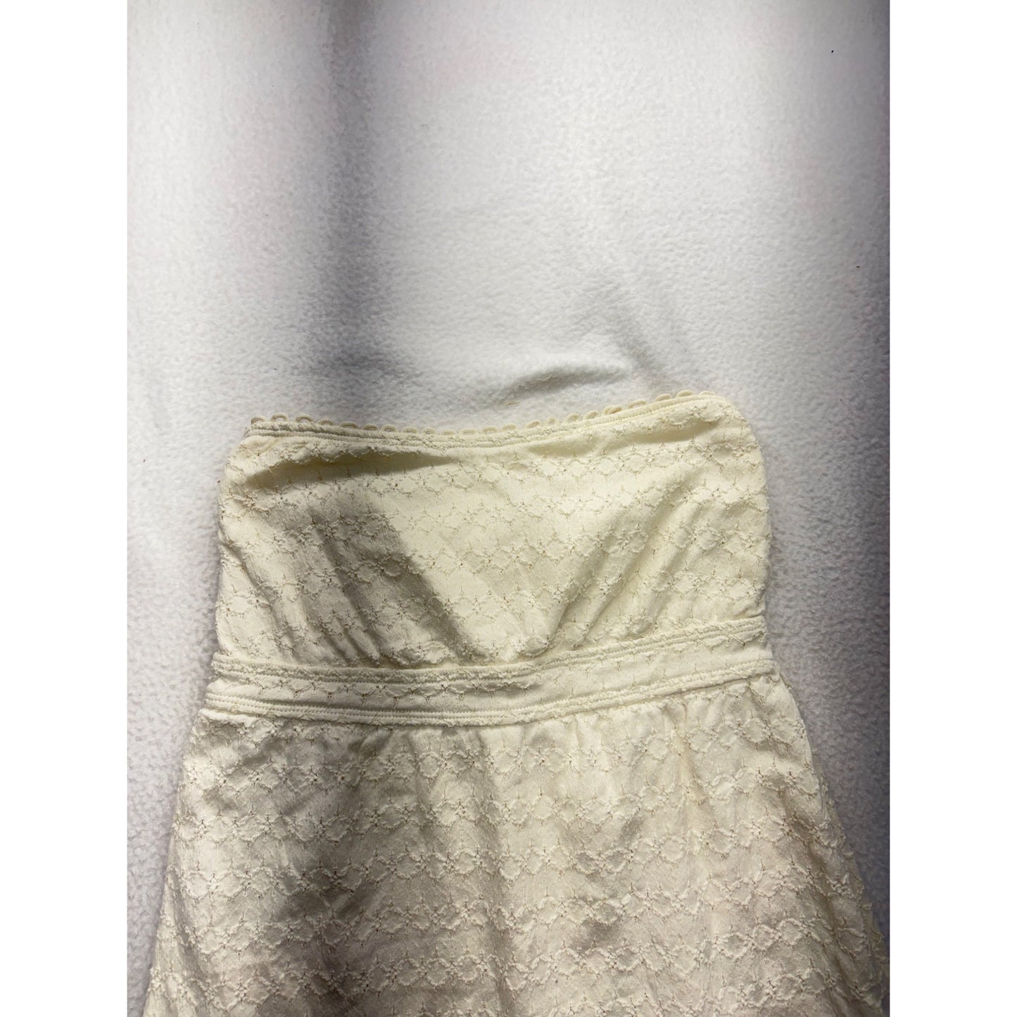 Juicy Couture Ivory Lace Strapless Dress #7544
