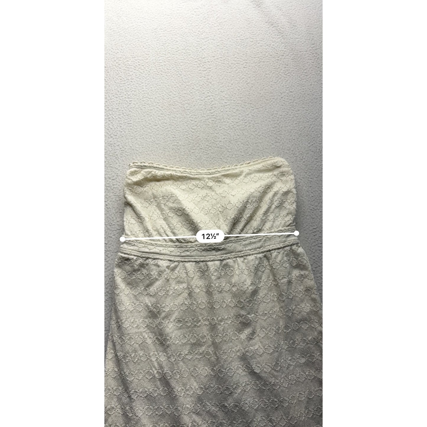 Juicy Couture Ivory Lace Strapless Dress #7544