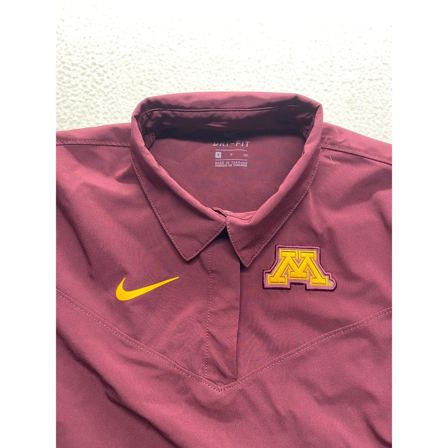 University Of Minnesota Nike Dri-Fit Polo Shirt Maroon Womens #7124