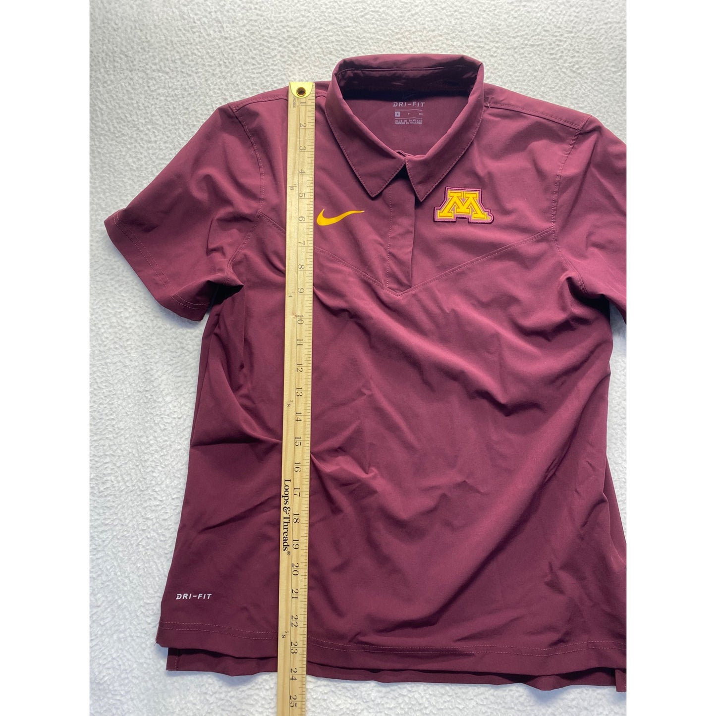 University Of Minnesota Nike Dri-Fit Polo Shirt Maroon Womens #7124