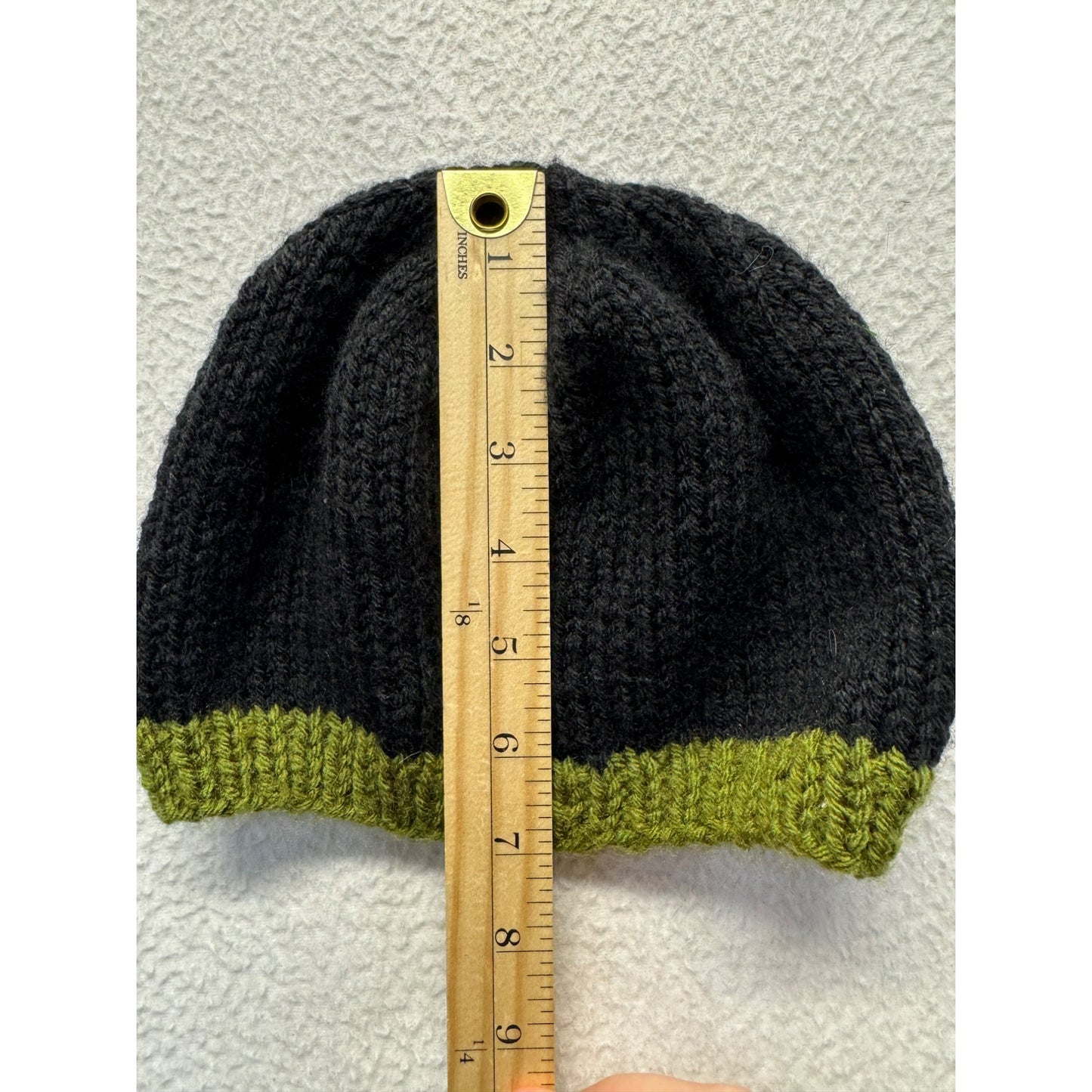 Handmade Knit Hat with Retro Game Character #5811