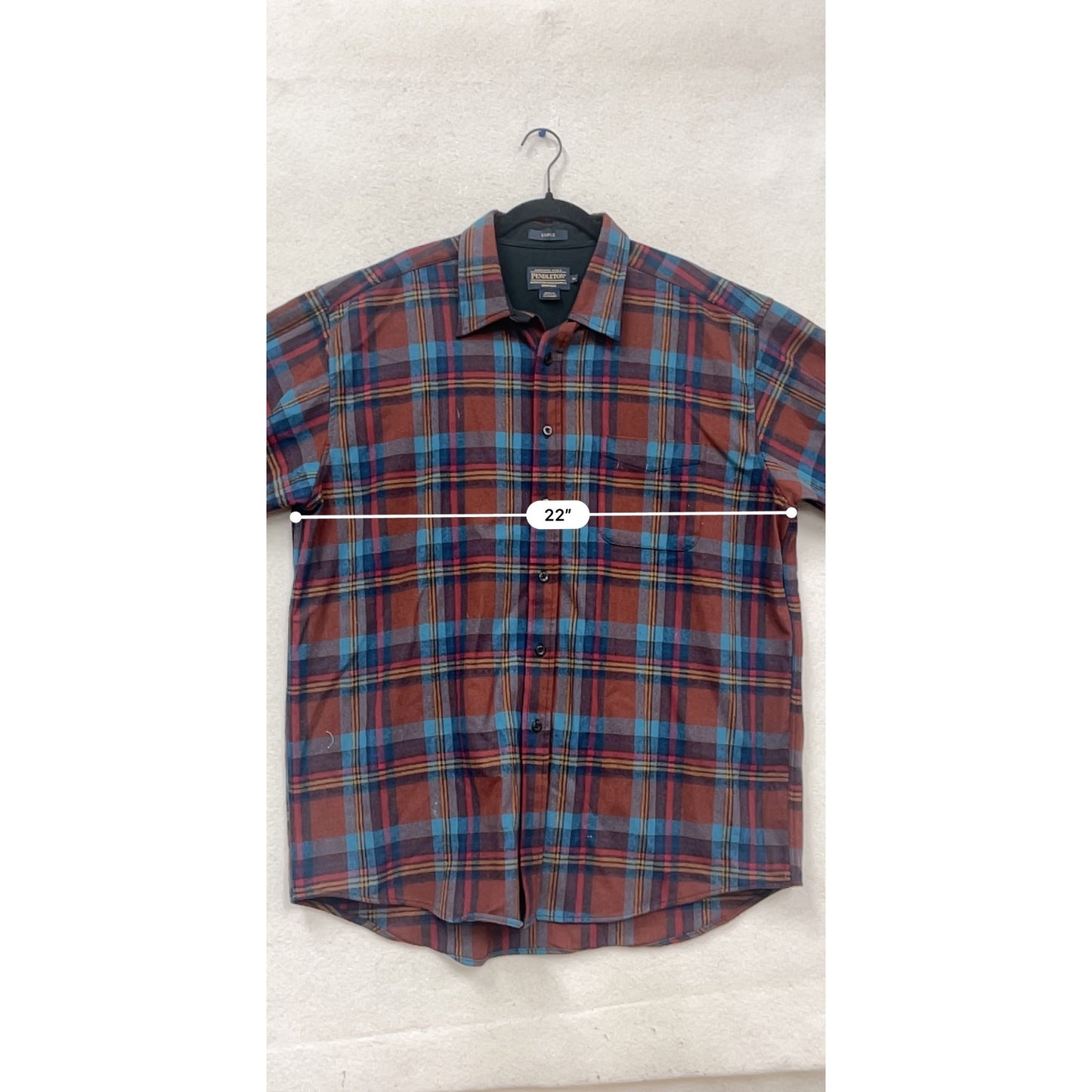 Pendleton XL Plaid Flannel Shirt Long Sleeve #837A