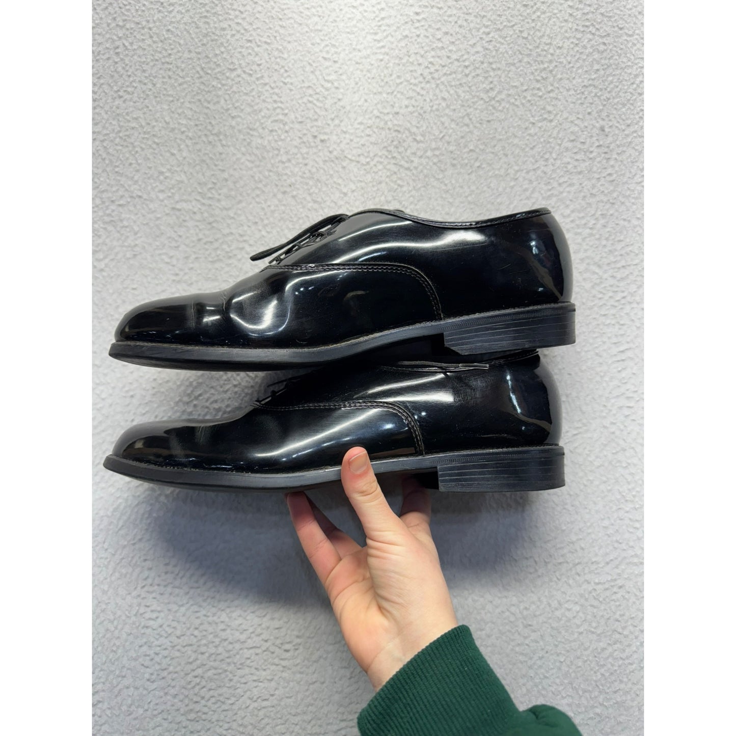 Mens Black Patent Leather Dress Shoes #5991