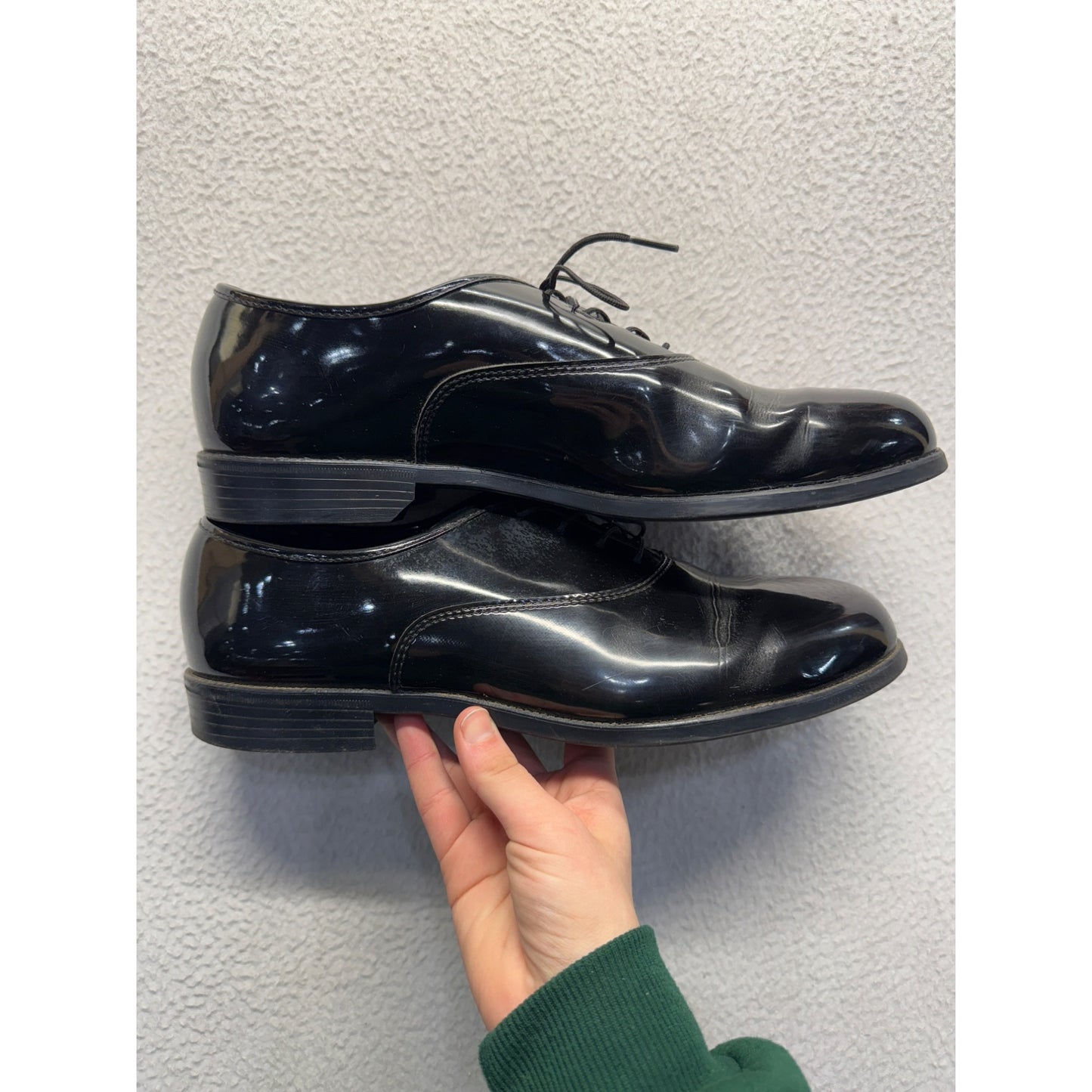 Mens Black Patent Leather Dress Shoes #5991