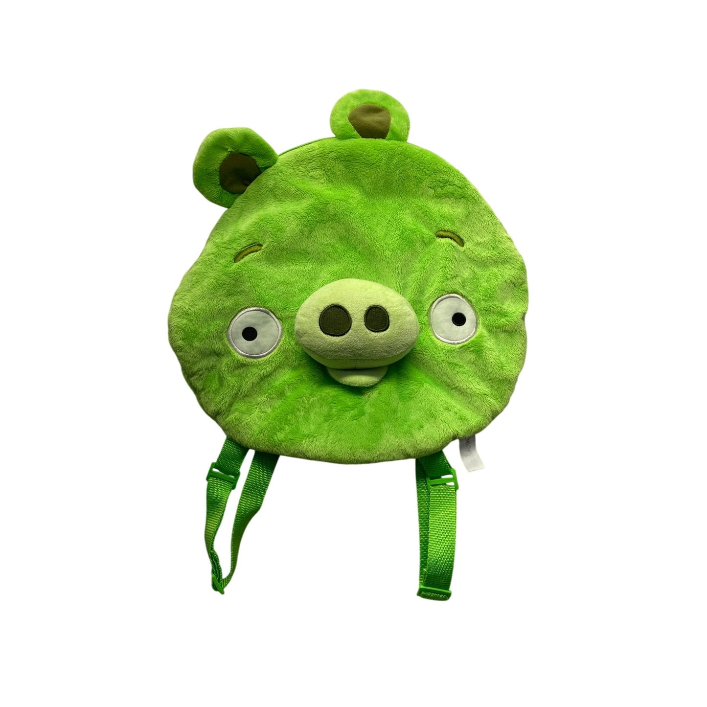 Angry Birds Green Pig Plush Backpack For Kids With Adjustable Straps #7176