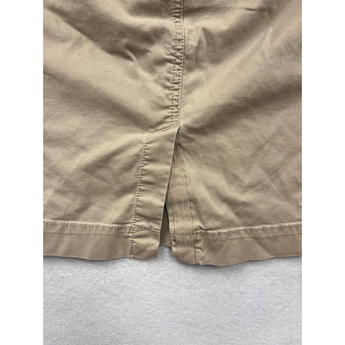 Old Navy Womens Khaki Cargo Skirt Size 2 Cotton & Spandex With Pockets #6798
