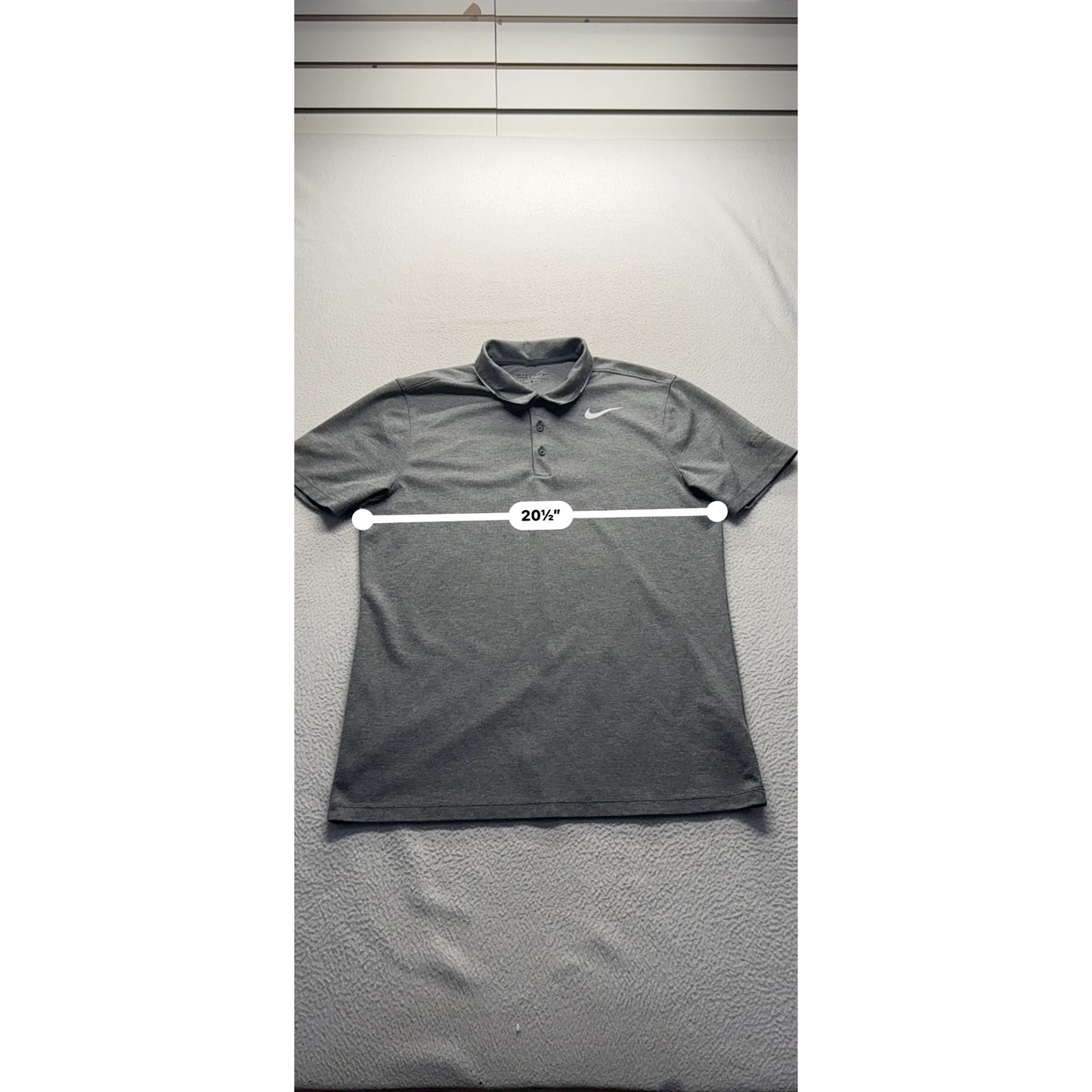 Nike Golf Gray Polo Shirt with Sugar Lake Logo #7869