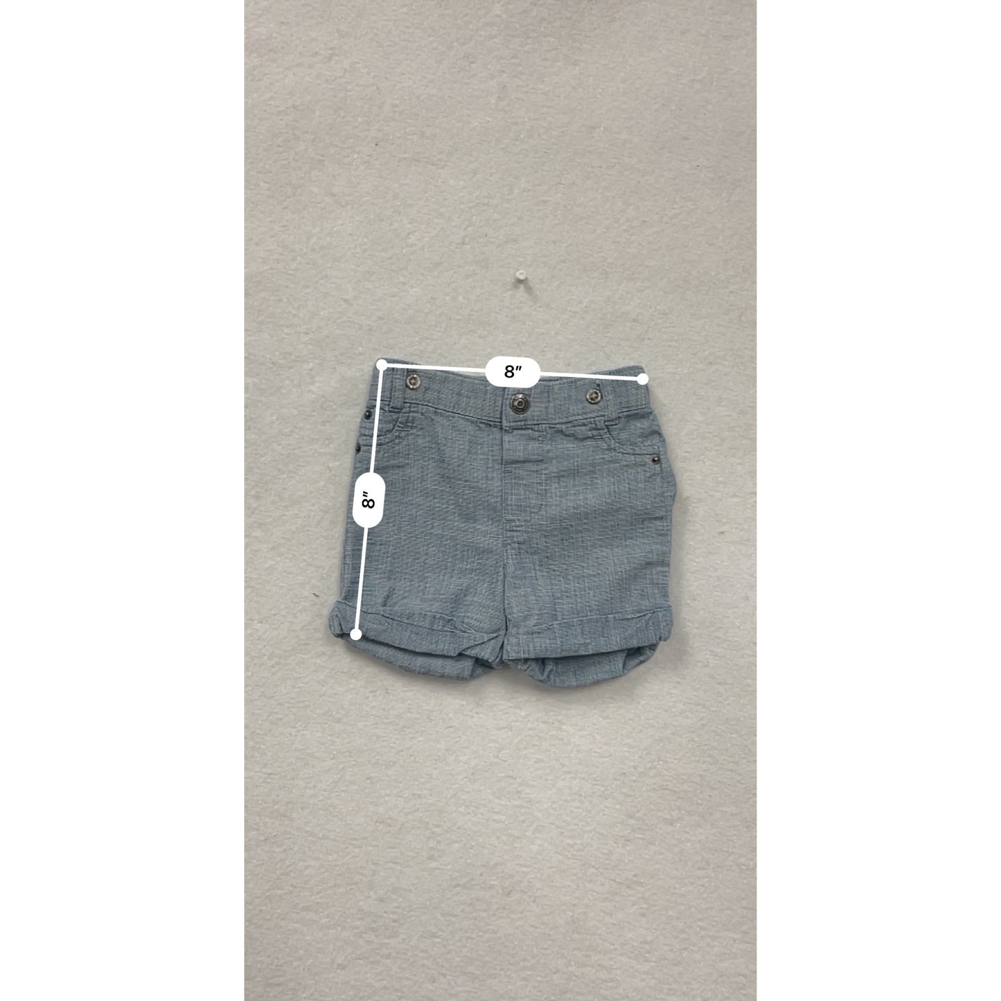Baby Cat & Jack Chambray Shorts 3-6M #6675