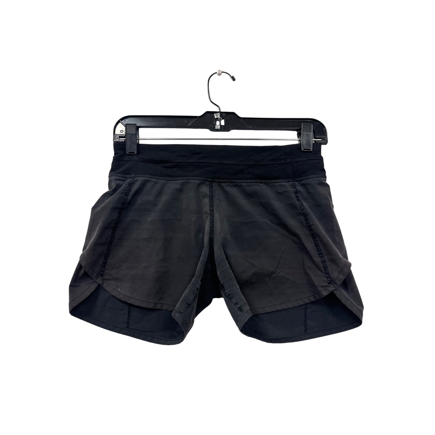 Ivivva Womens XS Black Running Shorts With Overlap Hem & Stretch Waistband #6767