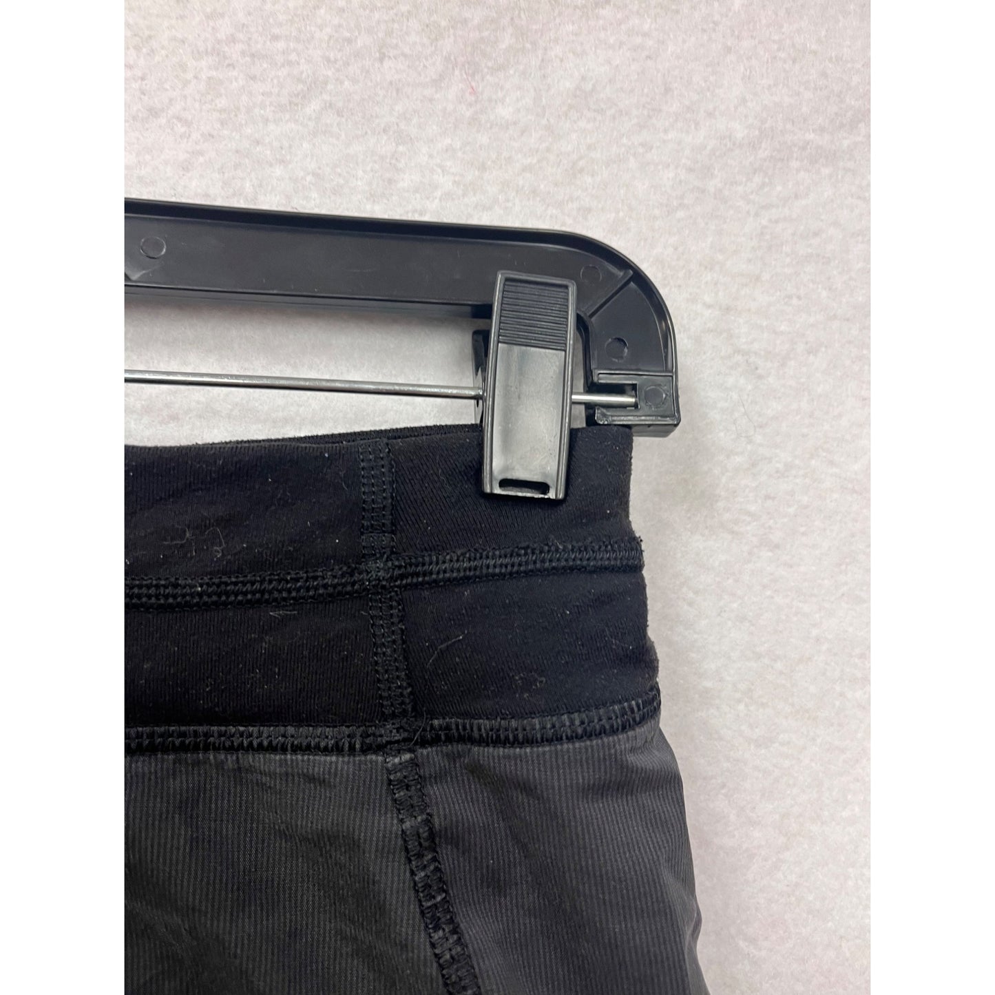 Ivivva Womens XS Black Running Shorts With Overlap Hem & Stretch Waistband #6767