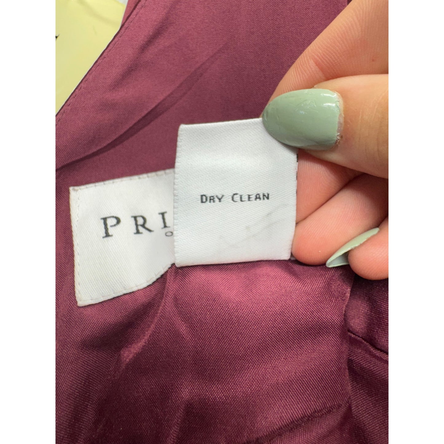 Priscilla Of Boston Burgundy Sleeveless Pleated Fit & Flare Dress Size 8 #7829