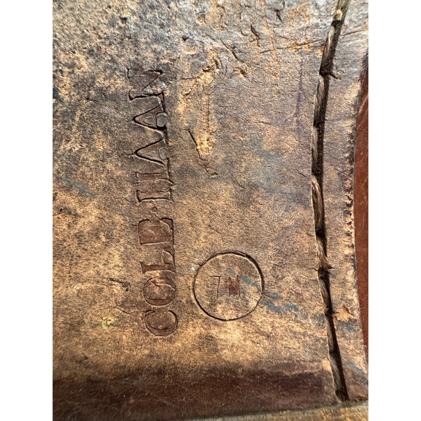 Cole Haan Mens Brown Leather Loafers With Stitched Details 9443