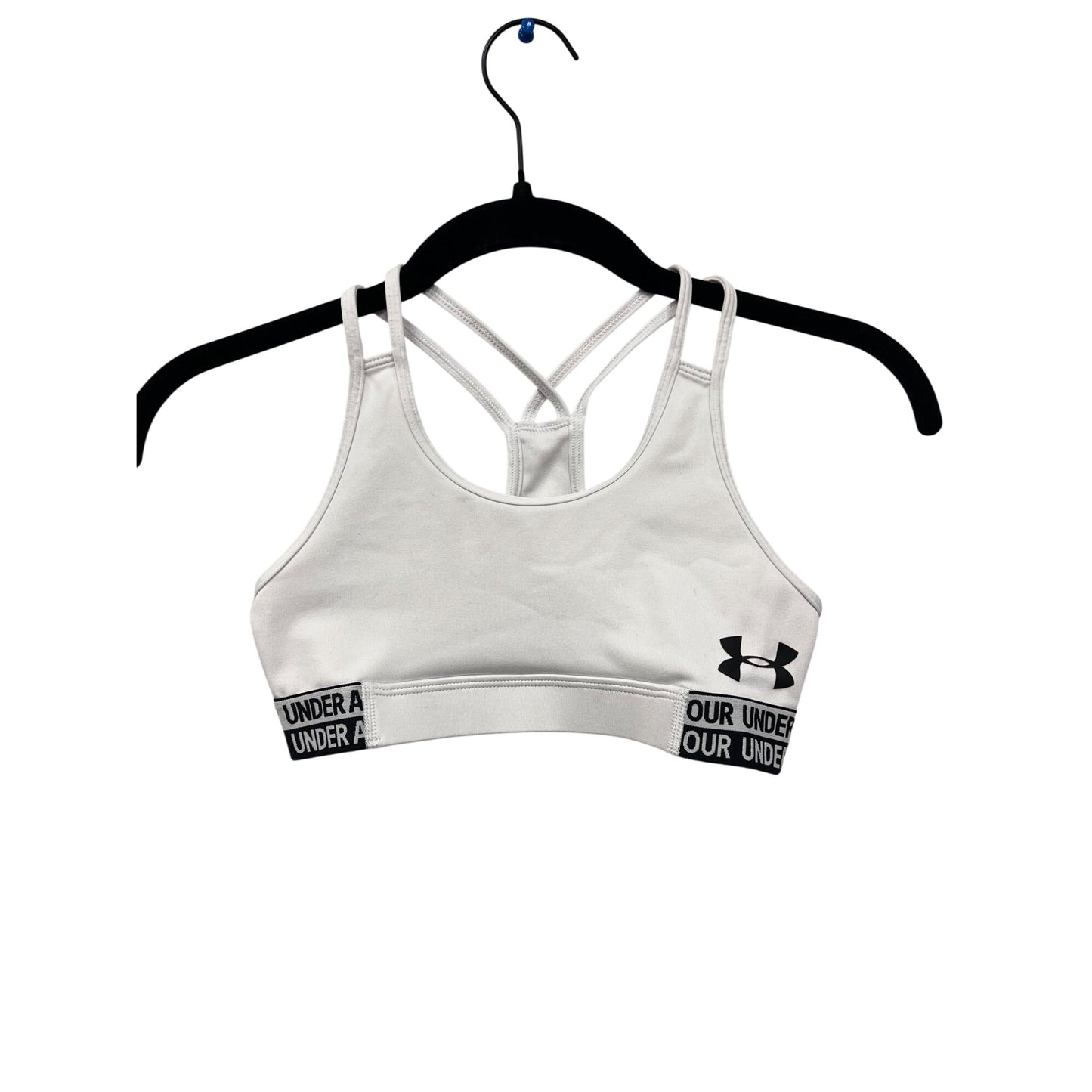 Girls Under Armour White Sports Bra #2810