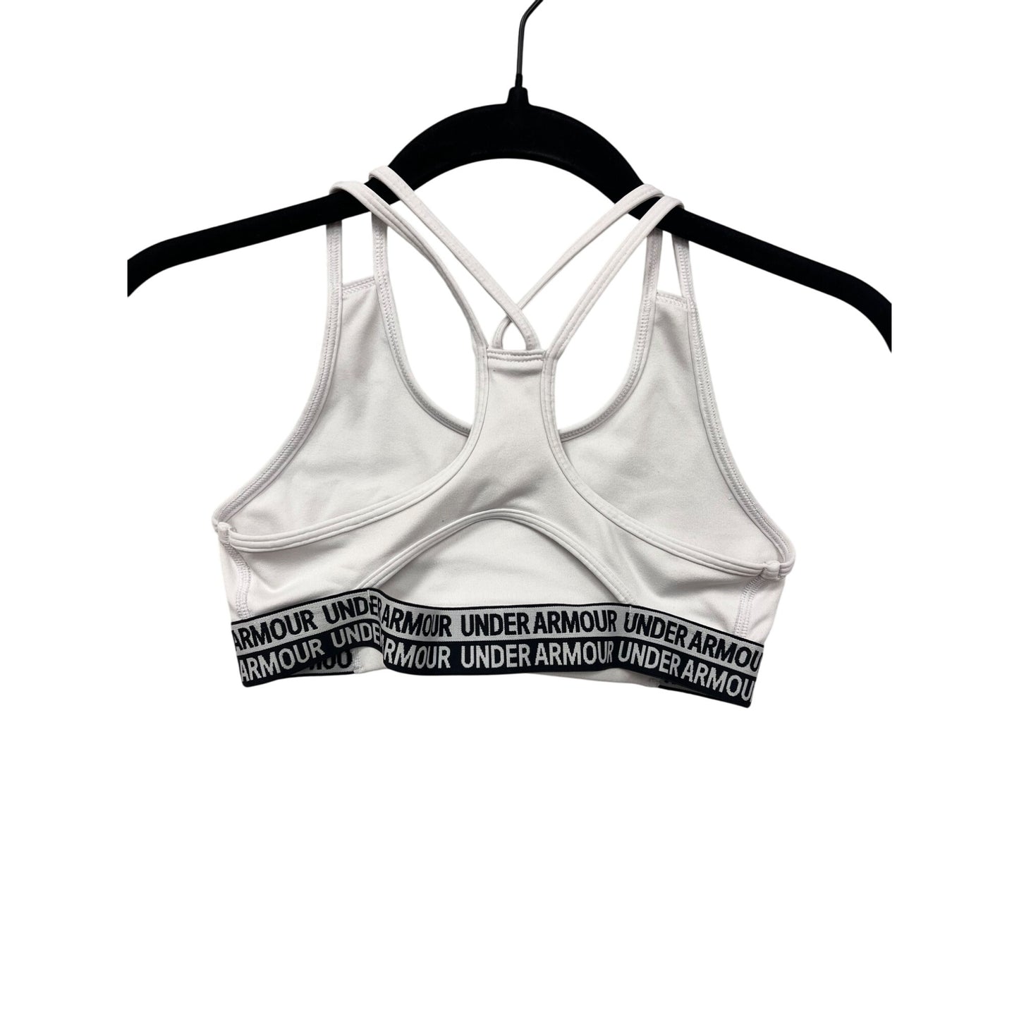 Girls Under Armour White Sports Bra #2810