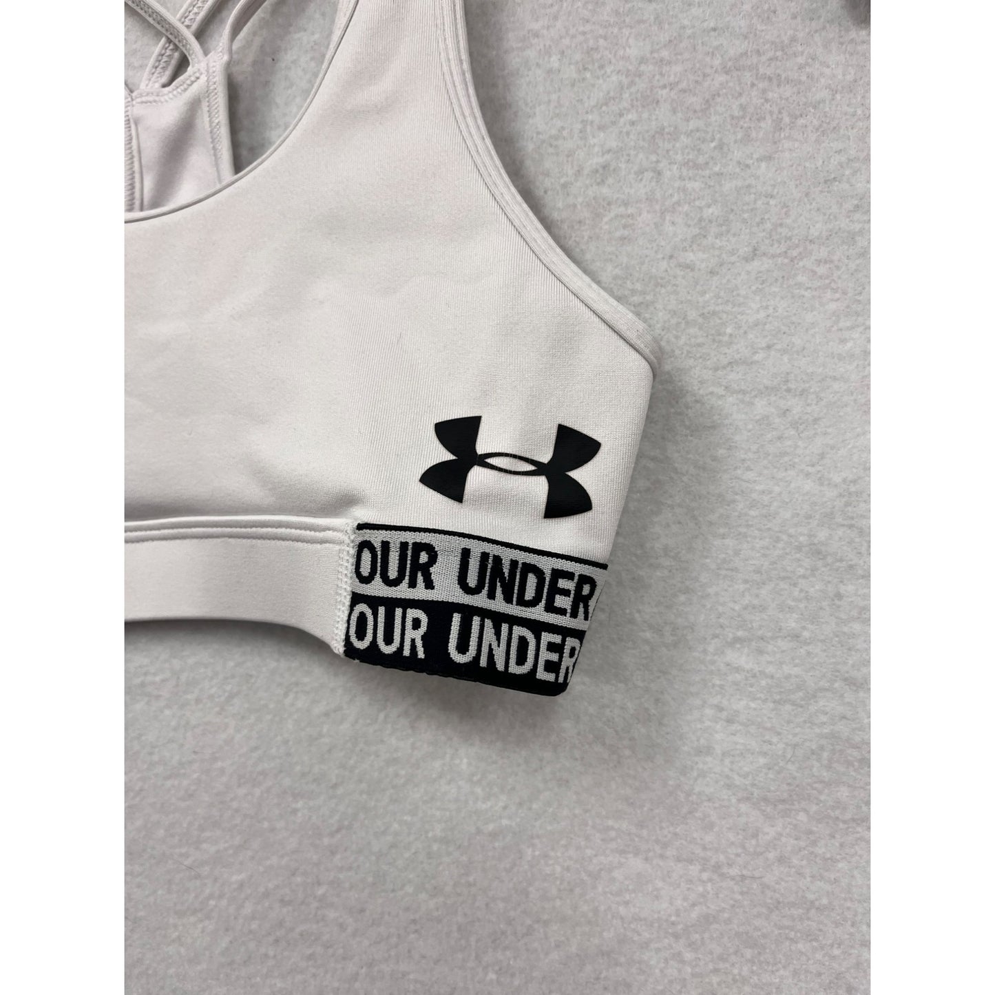 Girls Under Armour White Sports Bra #2810