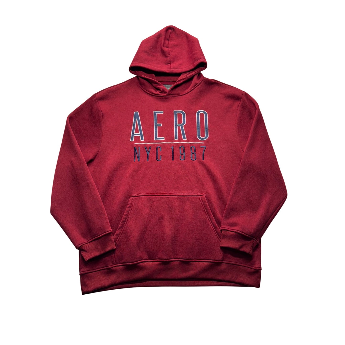 Men’s Aeropostale Red Pullover Hoodie #7744