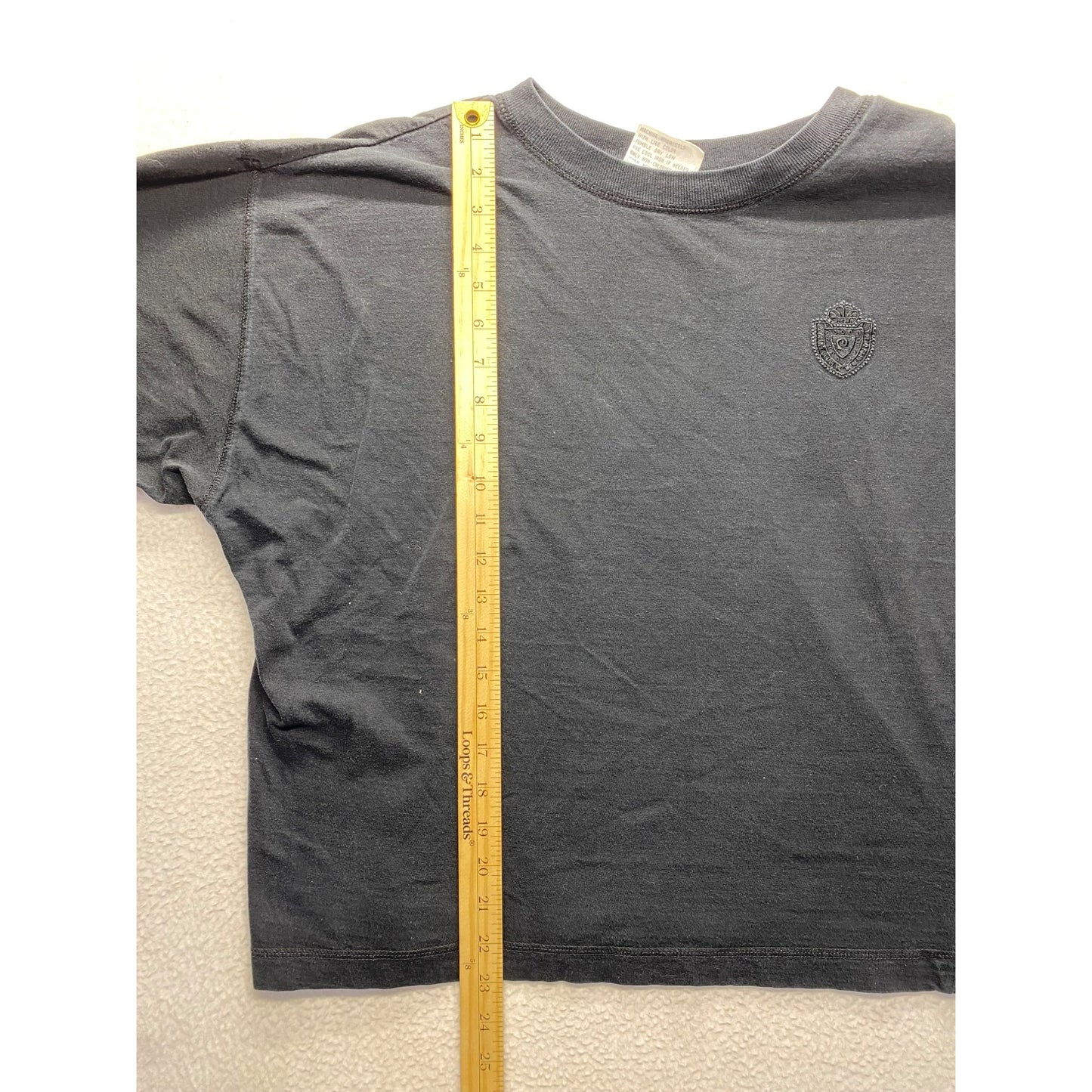 Vintage Pierre Cardin Black Cotton T-Shirt #5750