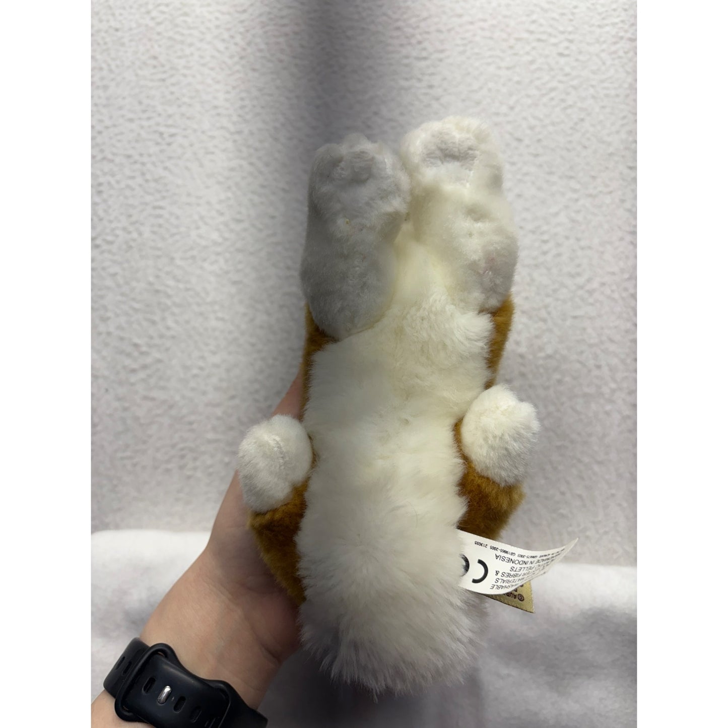 Miyoni Aurora Plush Brown & White Bunny Rabbit #7647