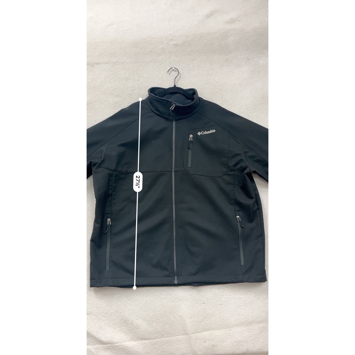 Columbia Mens Black Omni-Shield Full-Zip Fleece Jacket XXL #8142