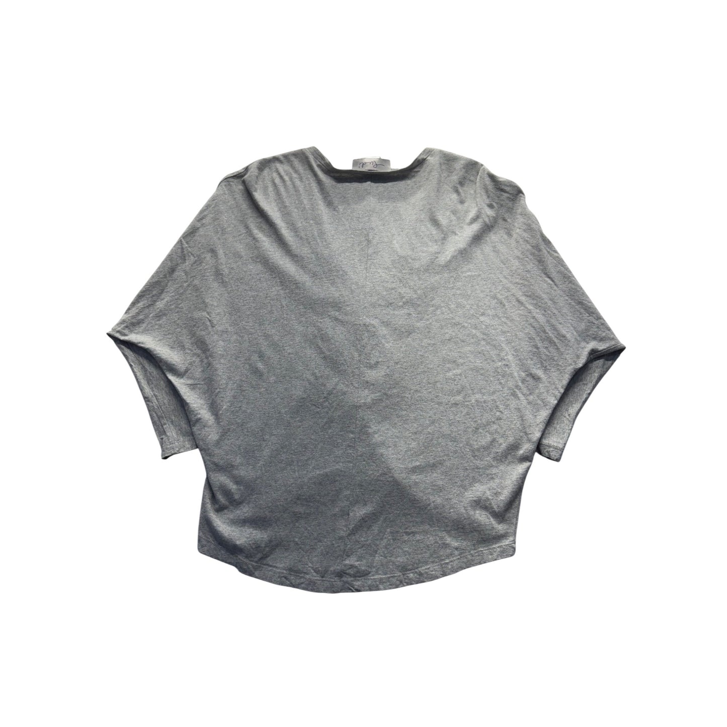 Rudi Embellished Gray Top With Beaded V-Neck Design Size S #217B