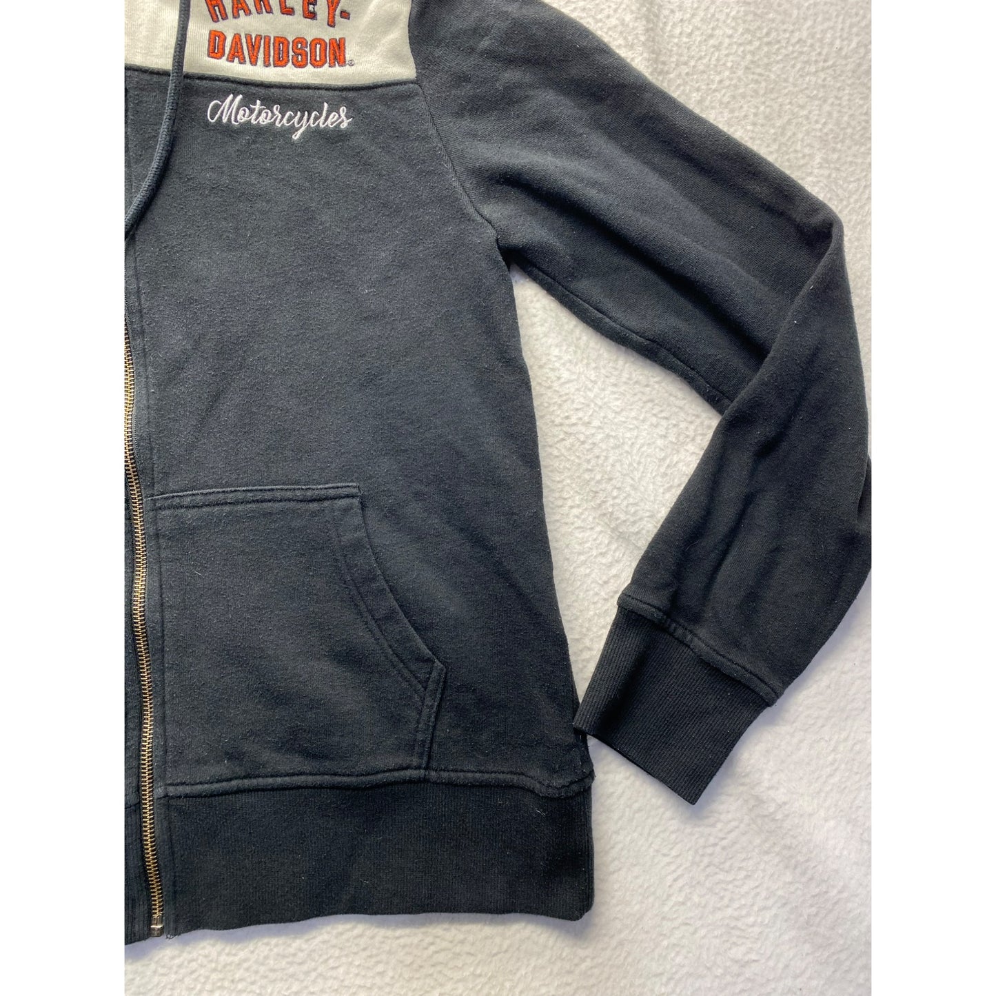 Harley-Davidson Womens Medium Hooded Sweatshirt Embroidered Logo #5901