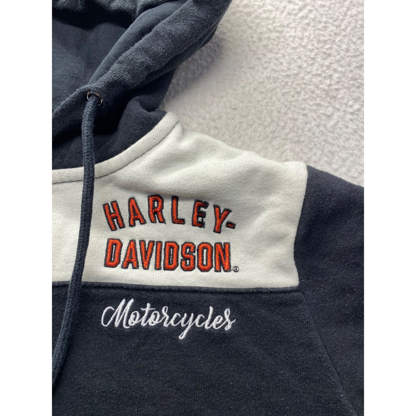 Harley-Davidson Womens Medium Hooded Sweatshirt Embroidered Logo #5901