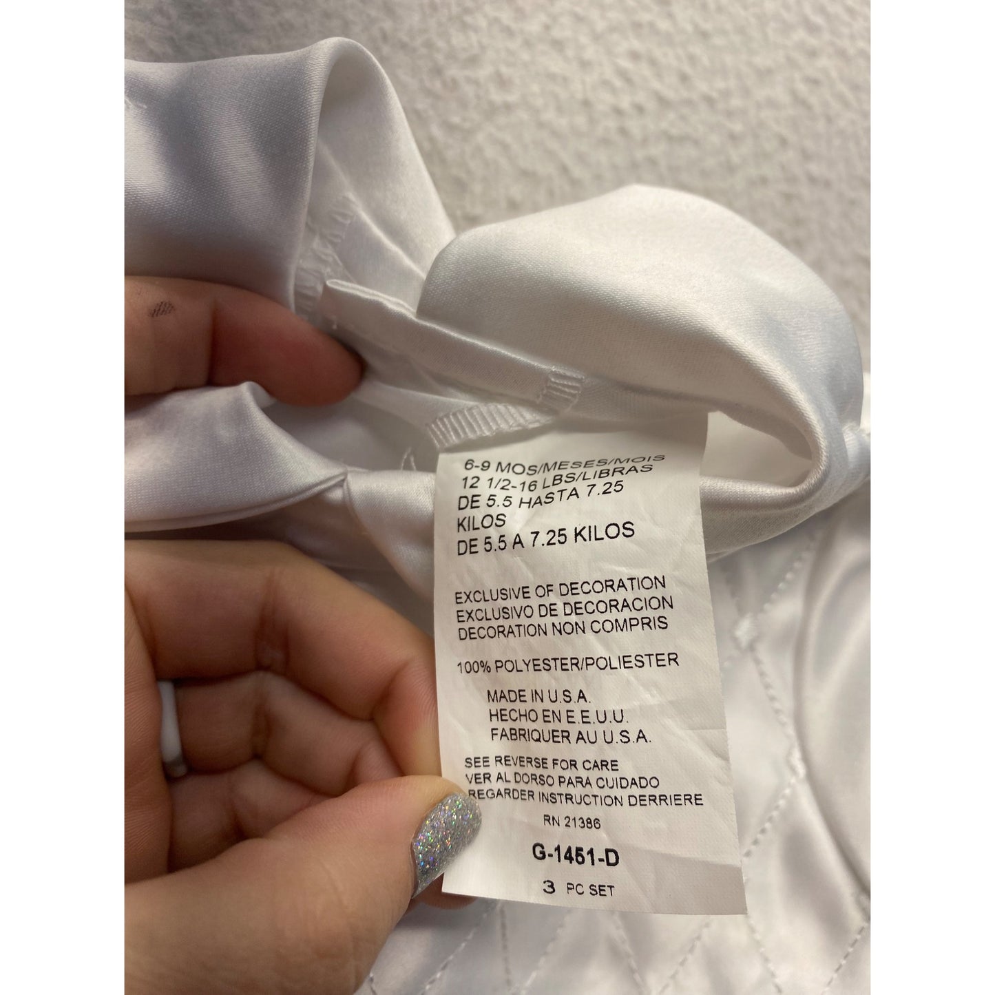 Baby Boys Quilted Satin Vest & Shirt Set 6-9 Months #7146