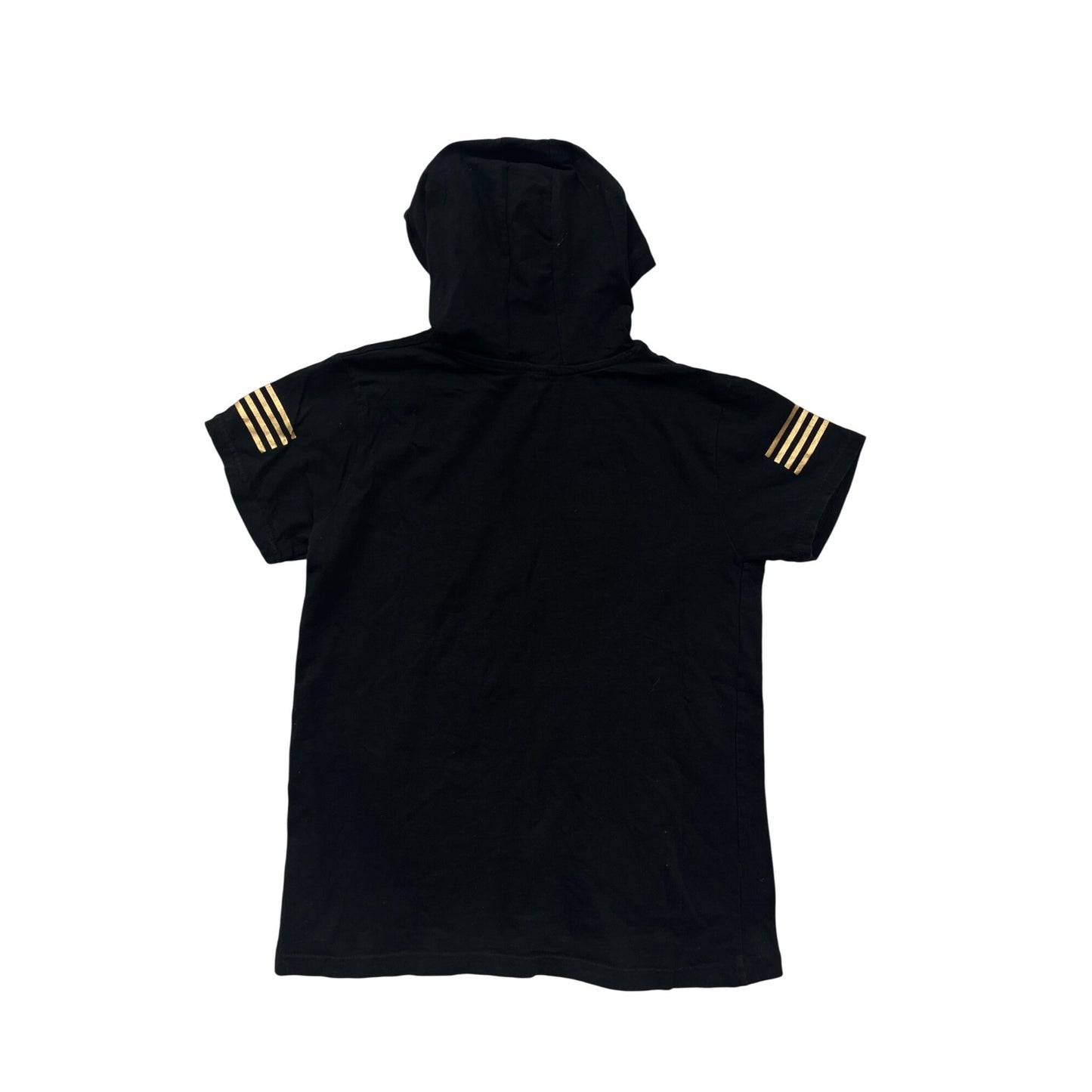 Boys Southpole Black Hoodie T-Shirt Youth Size 14/16 USA Gold Graphic Cotton Casual Wear #6573