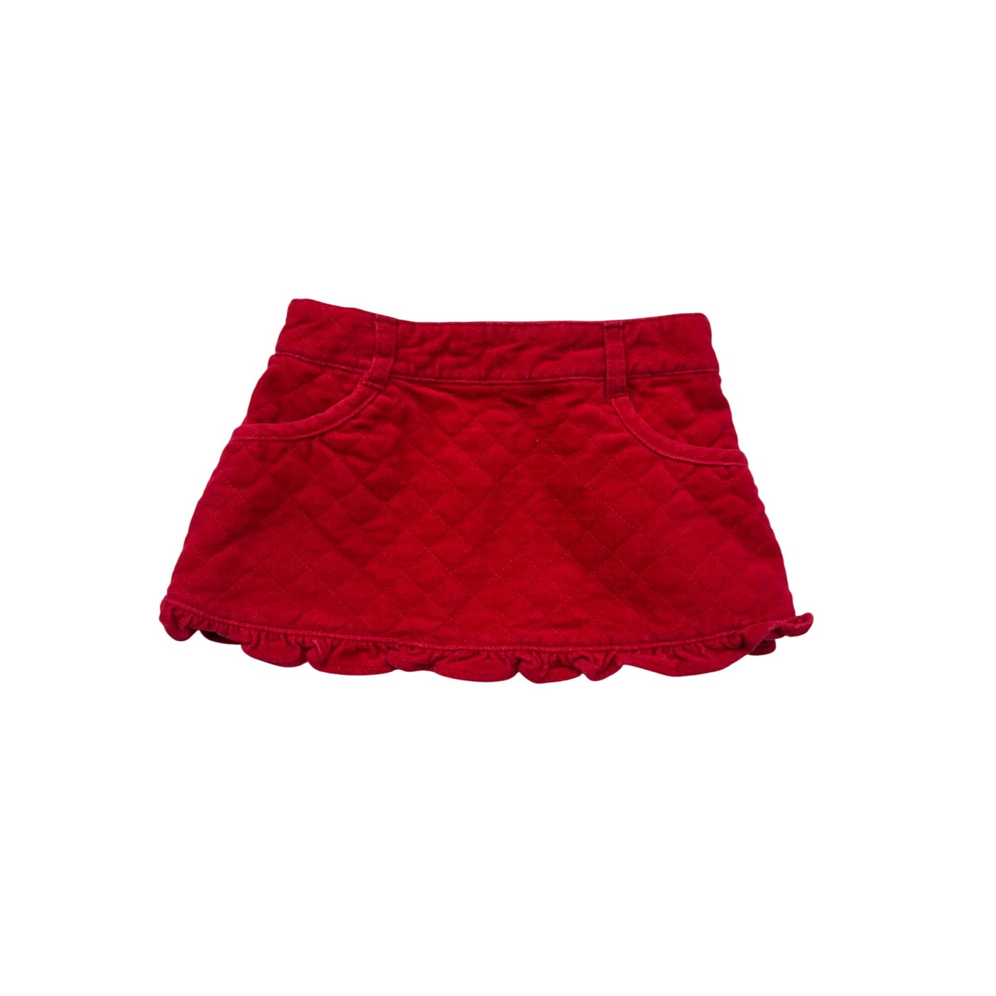 Gymboree Baby Girls Red Quilted Skirt 3-6 Months #6399