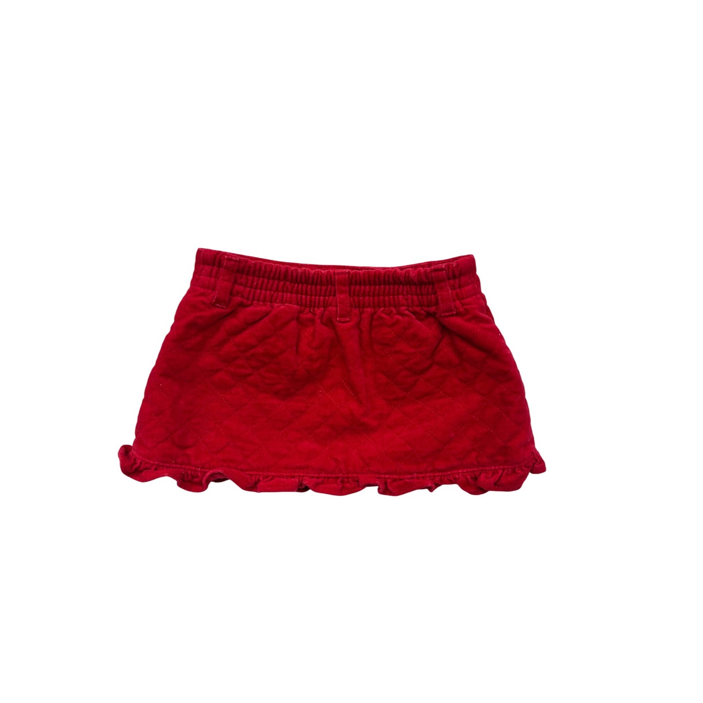 Gymboree Baby Girls Red Quilted Skirt 3-6 Months #6399