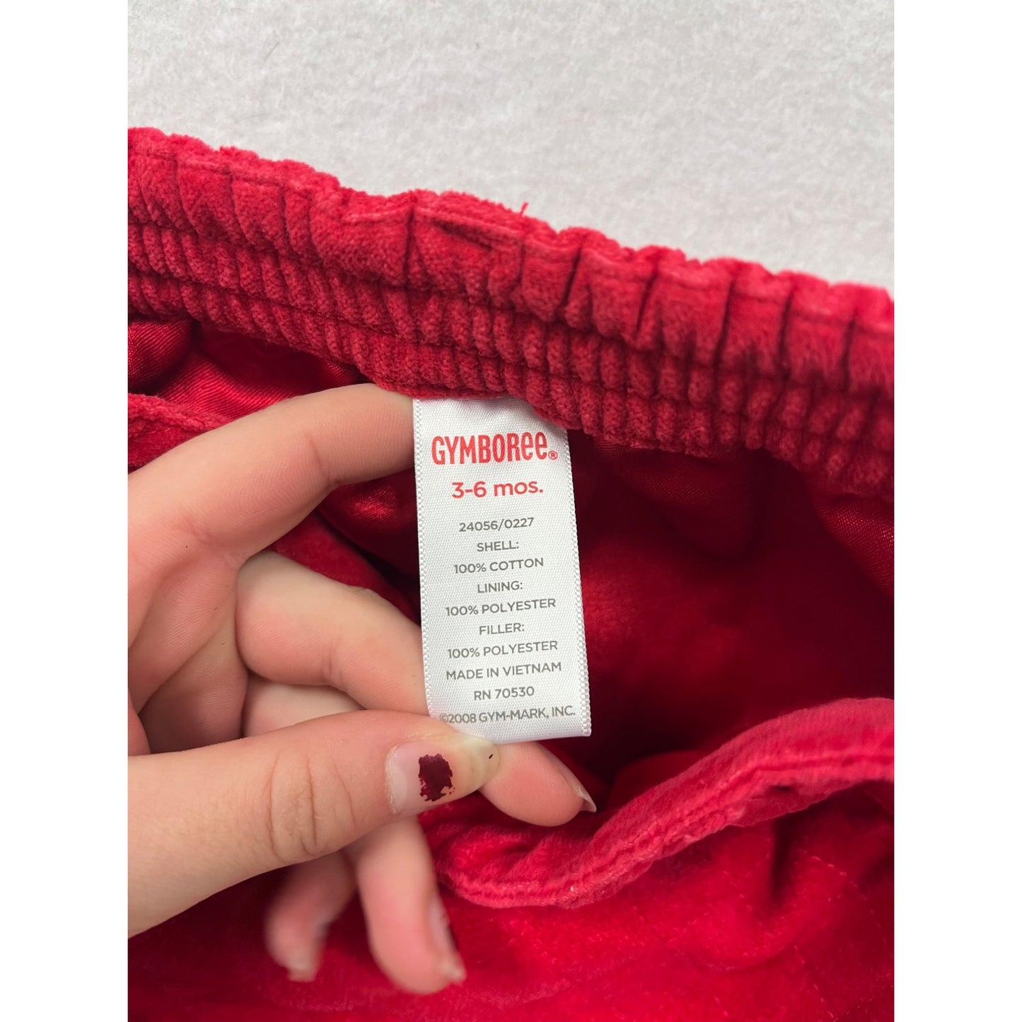 Gymboree Baby Girls Red Quilted Skirt 3-6 Months #6399