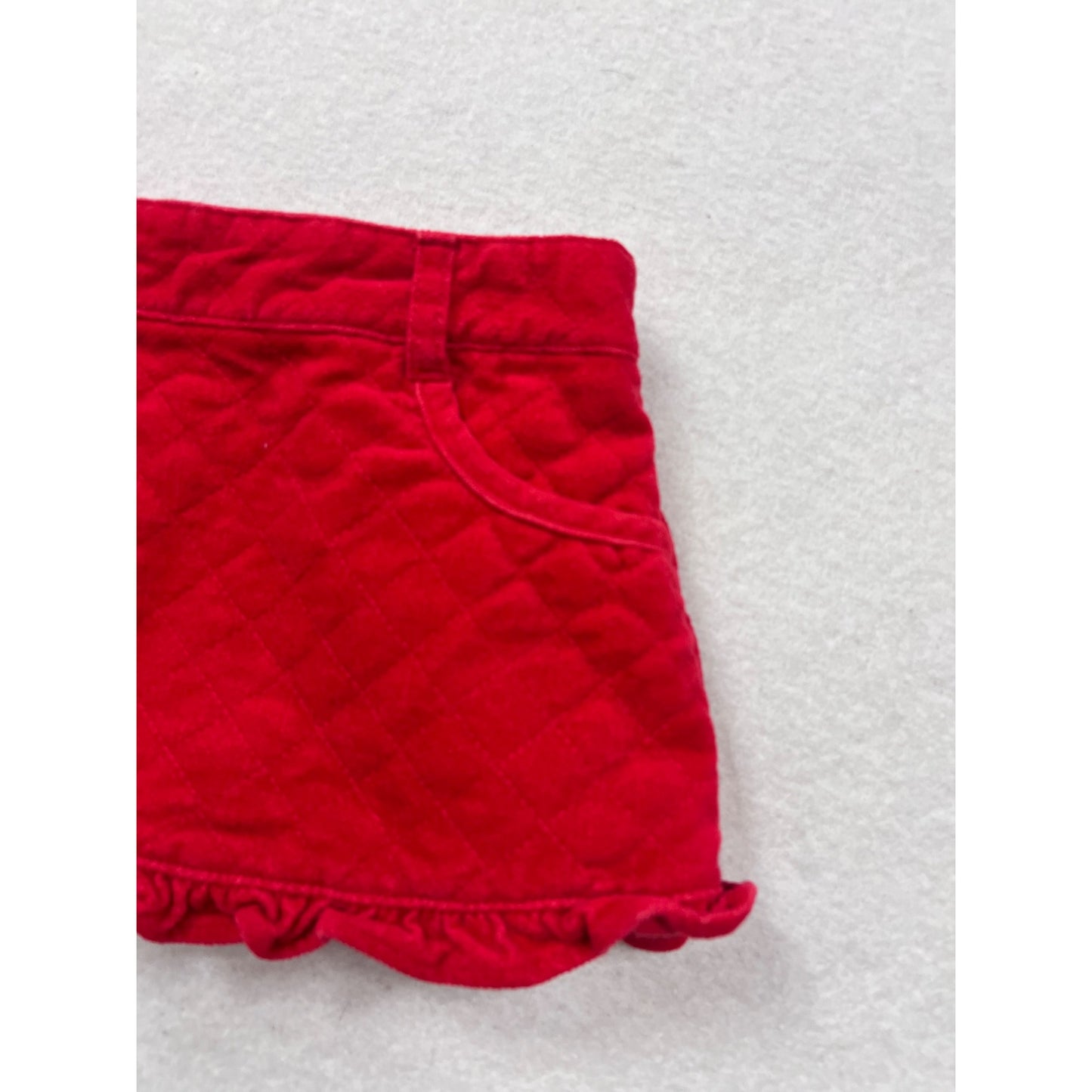 Gymboree Baby Girls Red Quilted Skirt 3-6 Months #6399