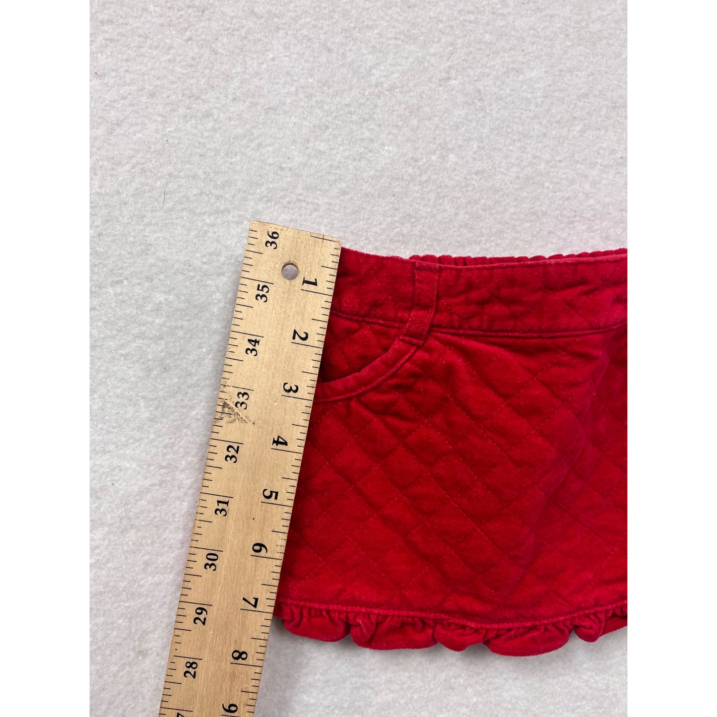 Gymboree Baby Girls Red Quilted Skirt 3-6 Months #6399