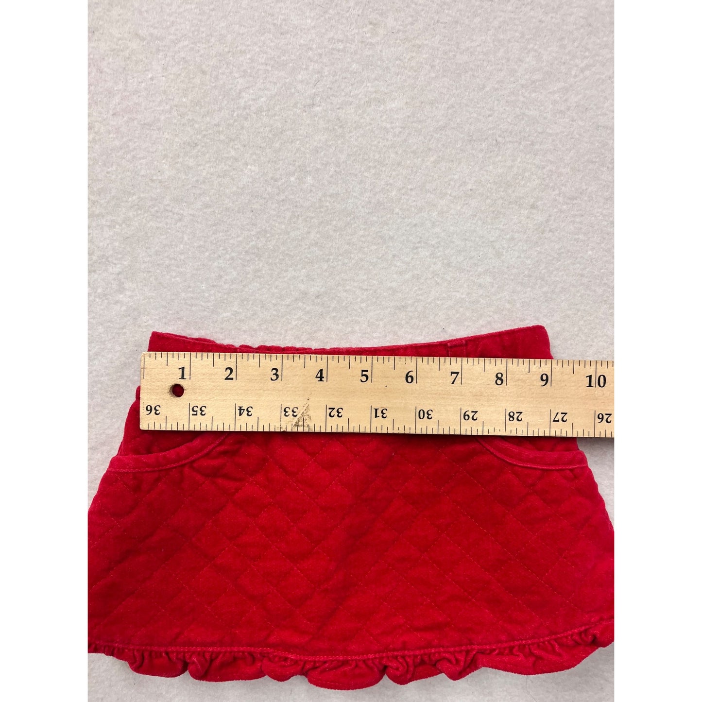 Gymboree Baby Girls Red Quilted Skirt 3-6 Months #6399