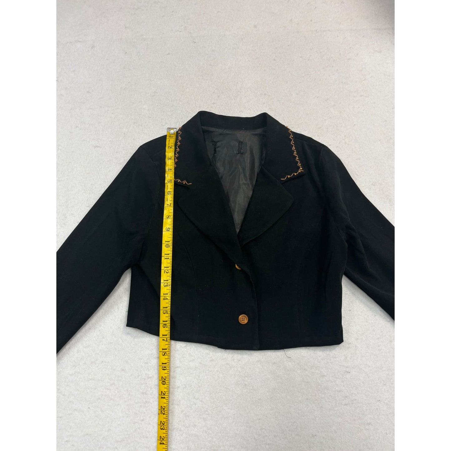Women’s Repurposed Cropped Blazer Jacket #2466