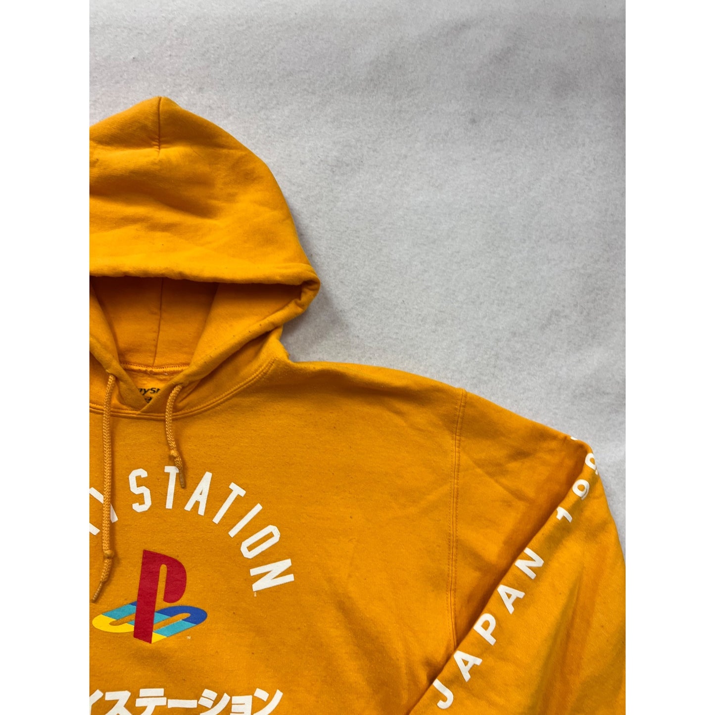 PlayStation Japan 1994 Large Yellow Hoodie #8964
