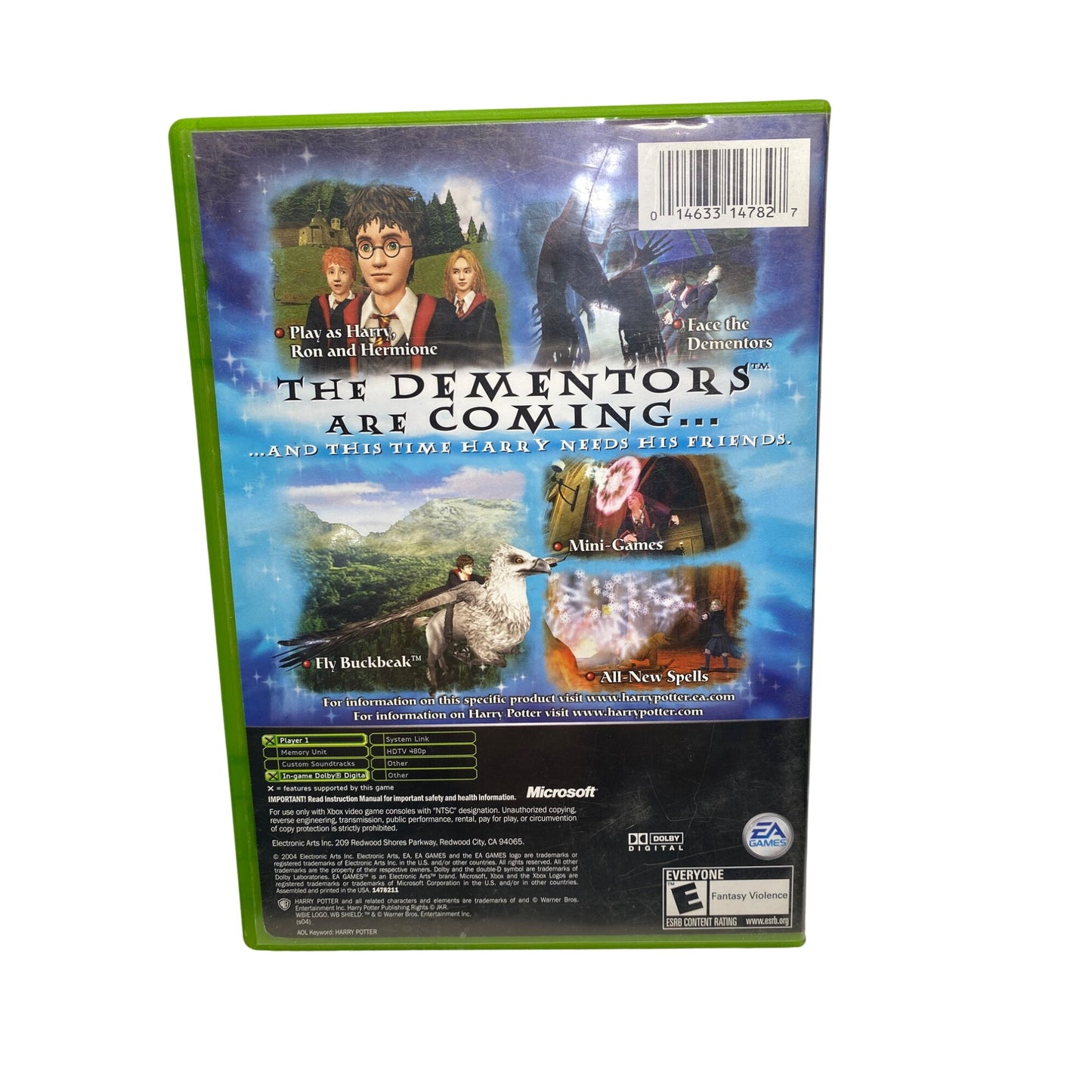 Harry Potter & the prisoner of Azkaban game for original Xbox #5516