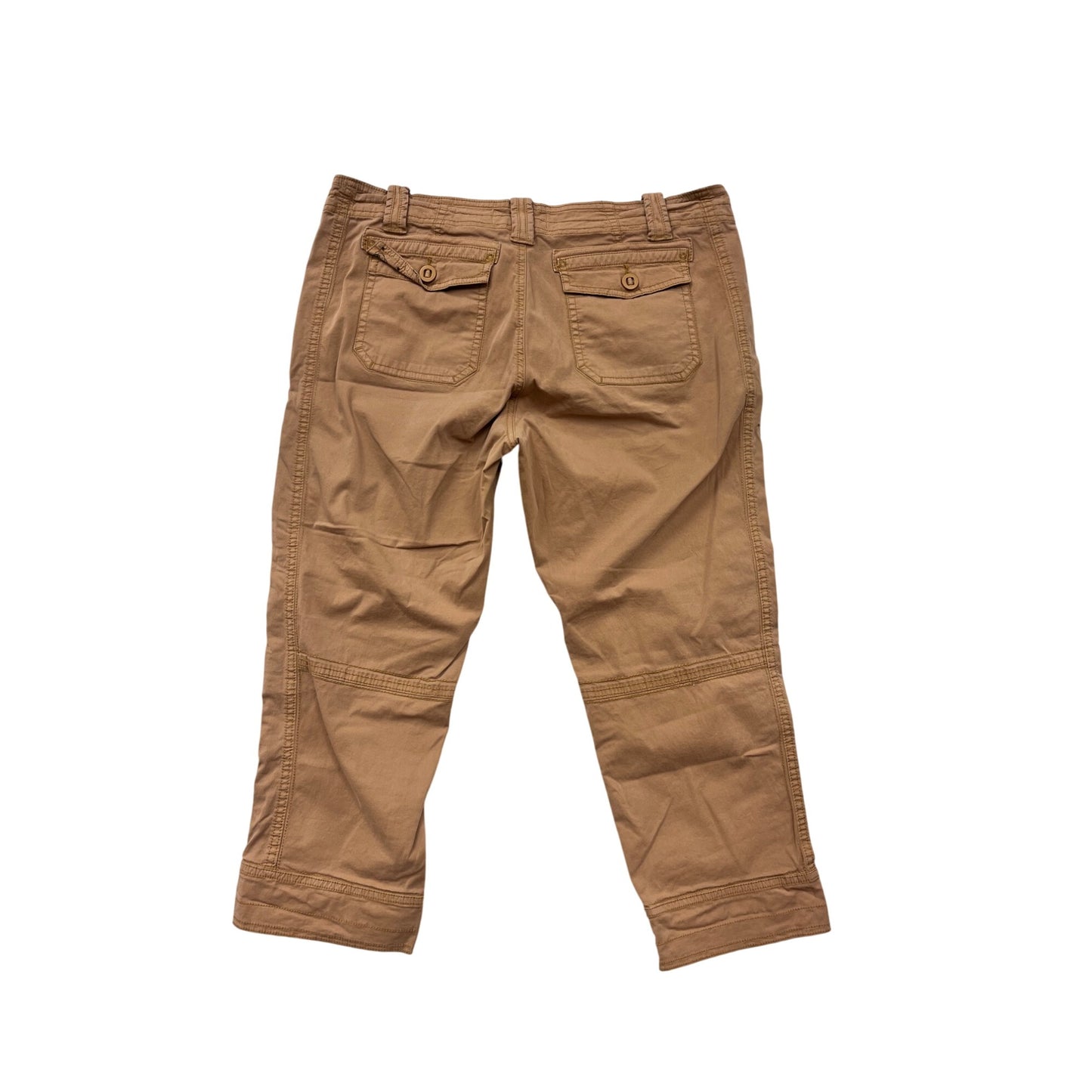 Aventura Womens Organic Cotton & Spandex Cargo Capri Pants Size 10 #6727
