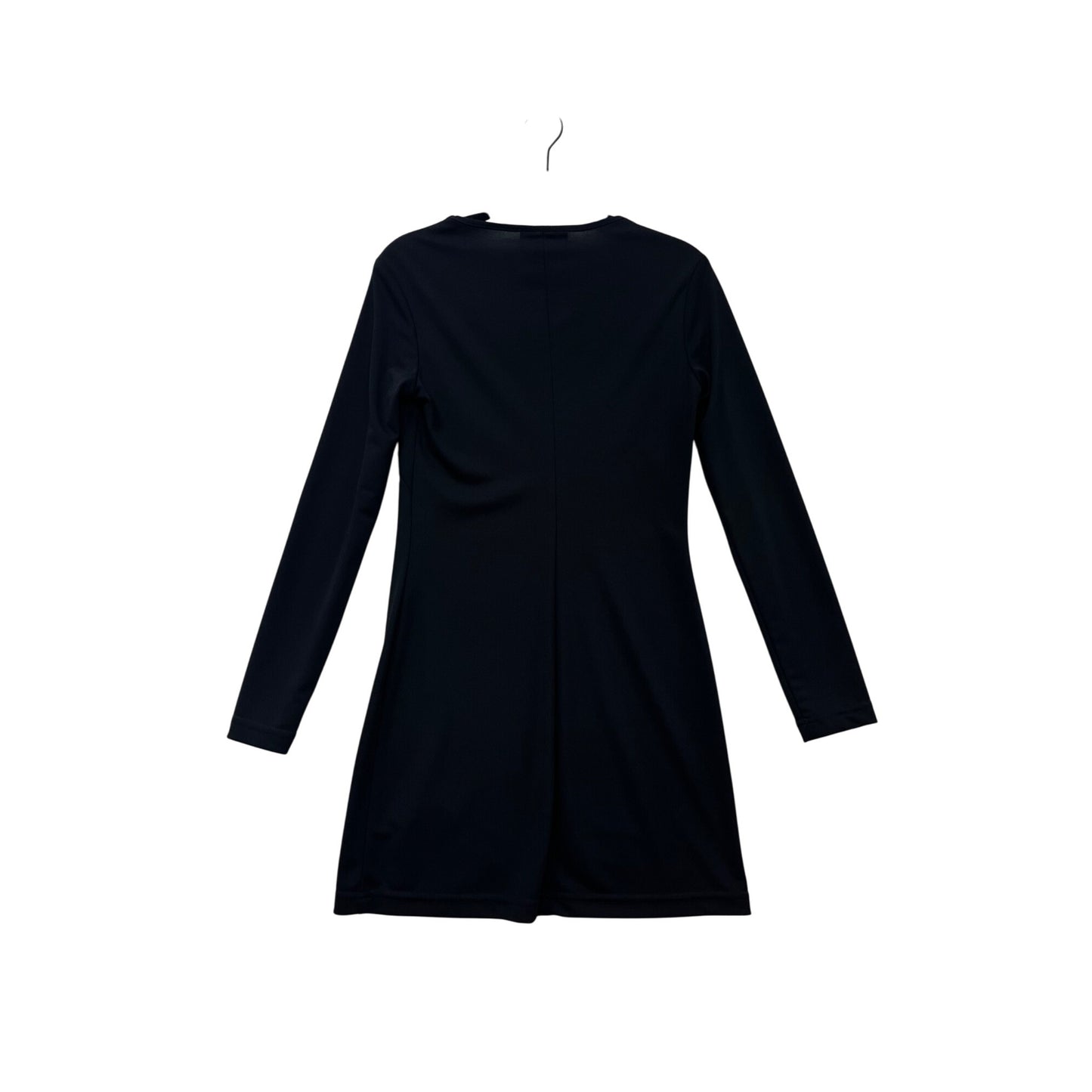Black Long-Sleeve V-Neck Dress Women’s Small By City Triangle #8235
